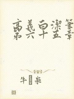 高义白洁笔趣阁第六十五章