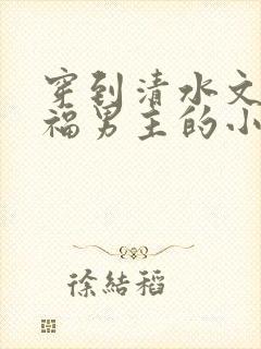 穿到清水文里造福男主的小说