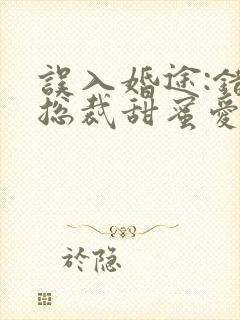 误入婚途:错情总裁甜蜜爱全文阅读阅读
