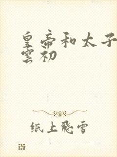 皇帝和太子妃h云初