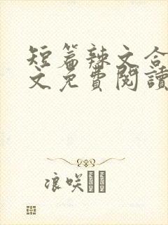 短篇辣文合集全文免费阅读