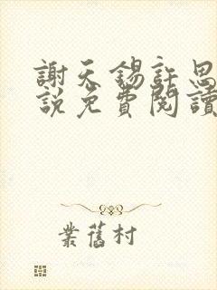 谢天锡许思霏小说免费阅读全文正版