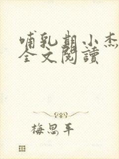 哺乳期小杰王芳全文阅读