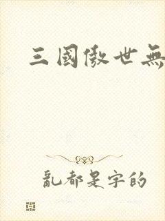 三国傲世无双封面