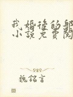 我婚后的那几年小说免费阅读封面
