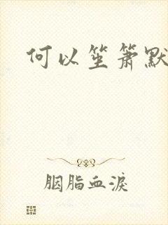 何以笙箫默小说