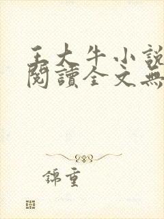王大牛小说免费阅读全文无弹窗