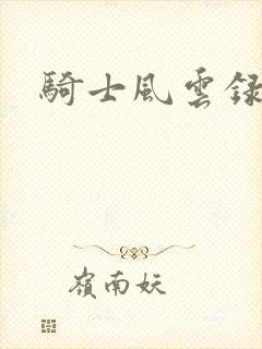骑士风云录封面