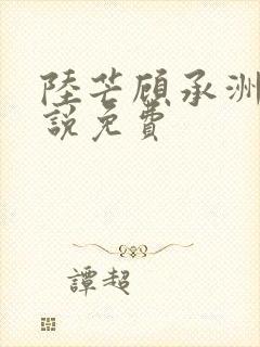 陆芒顾承洲的小说免费封面