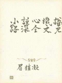 小说心机总裁套路深全文免费阅读