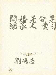 闪婚老公是豪门继承人 棠清苘