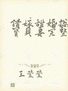 错嫁甜婚总裁的宝贝妻完整小说