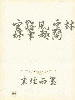 官路风云林海姜婷笔趣阁