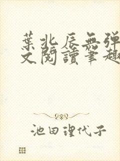 叶北辰无弹窗全文阅读笔趣阁