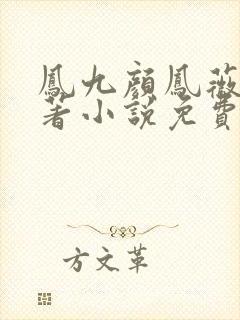 凤九颜凤薇蔷原著小说免费阅读