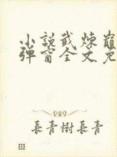小说武炼巅峰无弹窗全文免费阅读封面