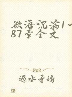 欲海沉沦1～887章全文封面