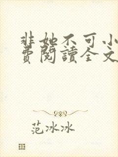 非她不可小说免费阅读全文