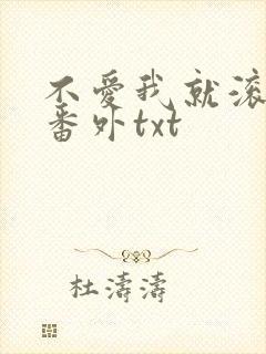 不爱我就滚全文番外txt封面