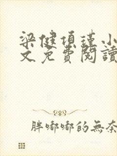 梁健项瑾小说全文免费阅读一