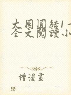 大团圆结1一6全文阅读小说于兜兜封面