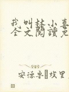 我叫林小喜小说全文阅读免费封面