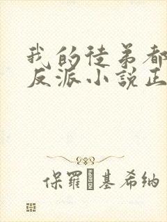 我的徒弟都是大反派小说正版免费