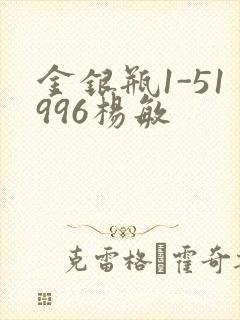 金银瓶1-51996杨敏封面