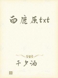 白鹿原txt
