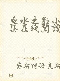 鱼水之欢小说全集在线阅读