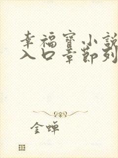 幸福宝小说阅读入口章节列表