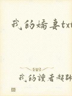 我的娇妻txt封面