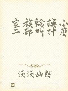 家族轮换小说第二部叫什么名字