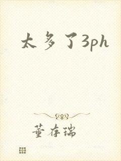 太多了3ph封面
