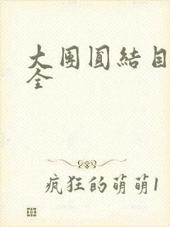 大团圆结目录大全
