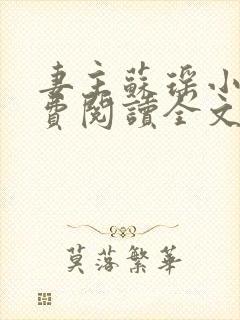 妻主苏瑶小说免费阅读全文