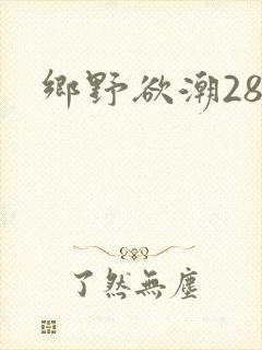 乡野欲潮28章
