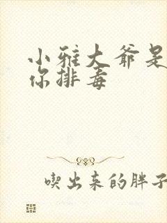 小雅大爷是在帮你排毒封面