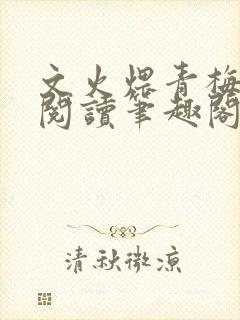 文火煨青梅免费阅读笔趣阁封面