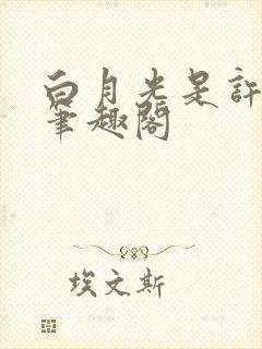 白月光是许言呀笔趣阁