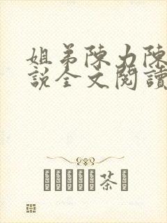 姐弟陈力陈静小说全文阅读