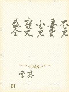 盛宠小妻不能停全文免费免费阅读