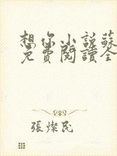 想你小说苏玛丽免费阅读全文无弹窗封面