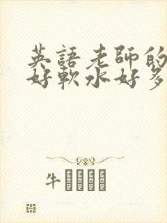 英语老师的兔子好软水好多