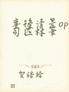 事后清晨op阿司匹林笔封面