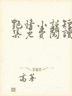 艳情小说短篇合集免费阅读