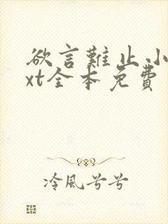 欲言难止小说txt全本免费