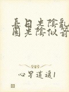 长日光阴乱作一团光阴似箭笔趣阁