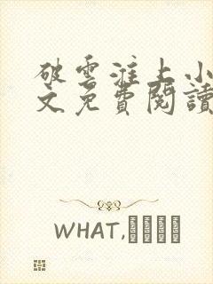 破云淮上小说全文免费阅读