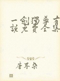 一剑独尊有声小说免费全集